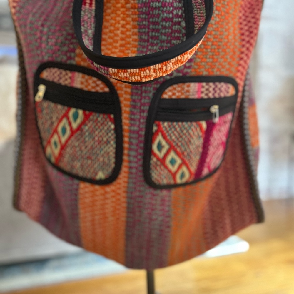 Handcrafted Peruvian Weekender Bag - image 2